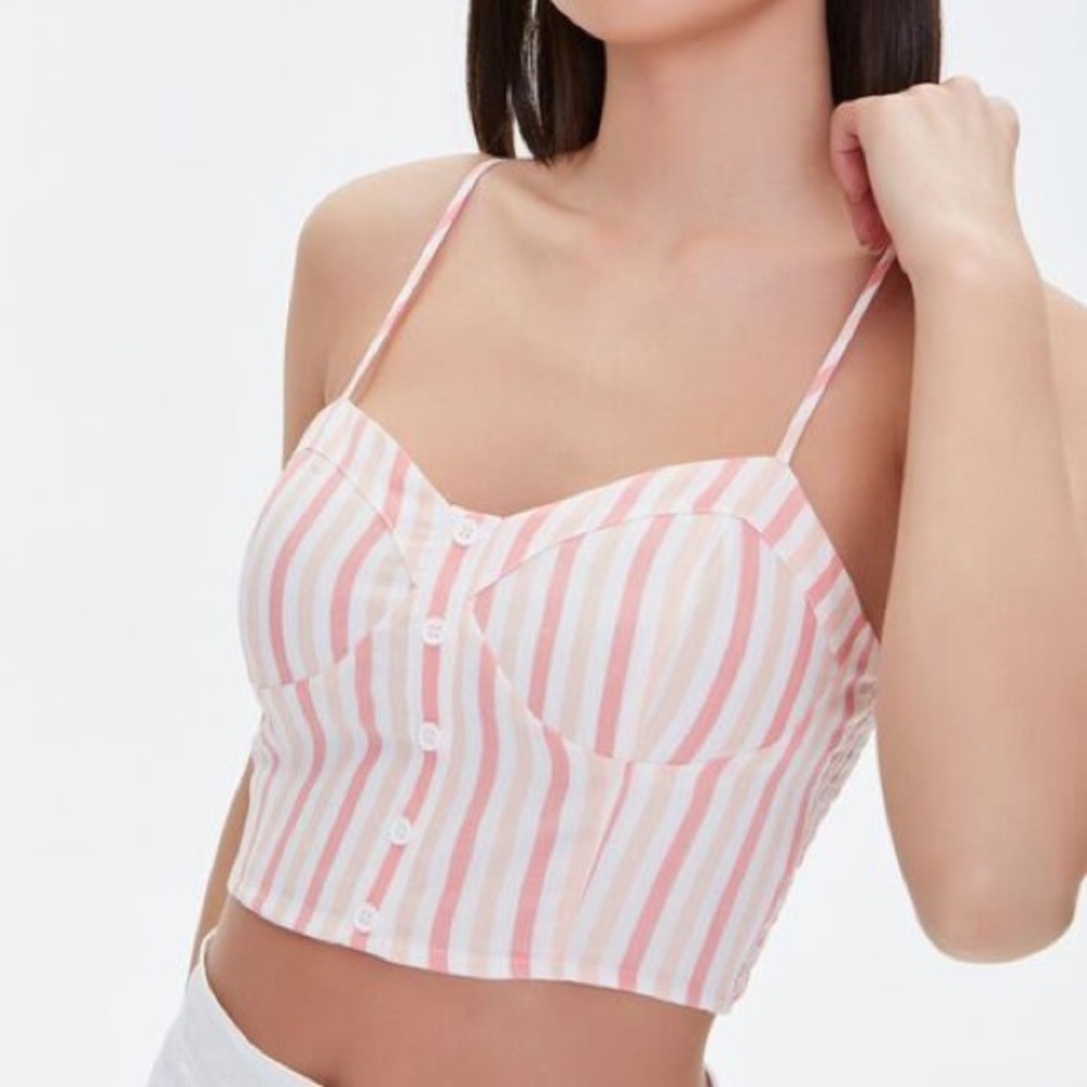 Striped Cropped Cami